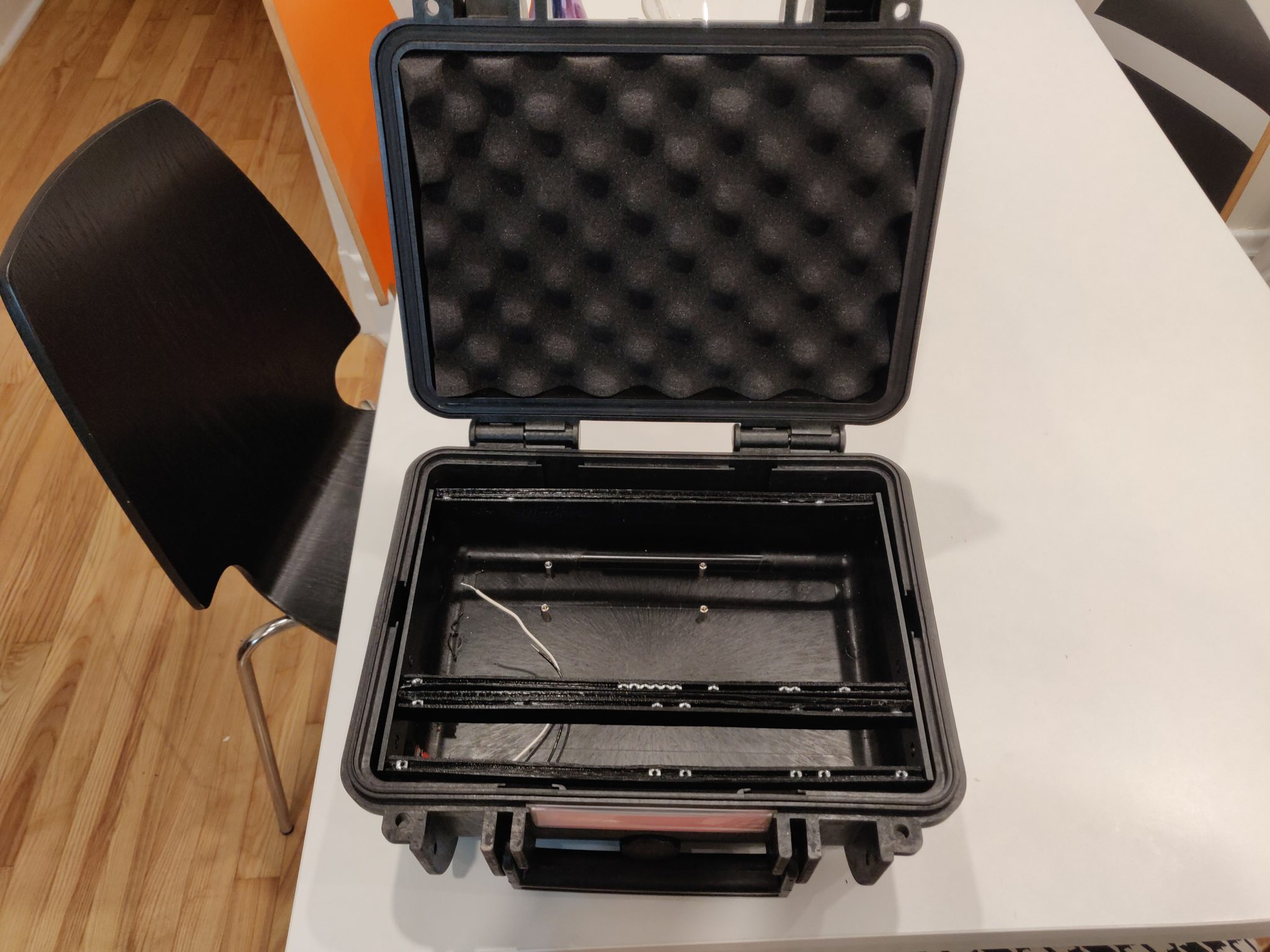 Lunchbox with rails