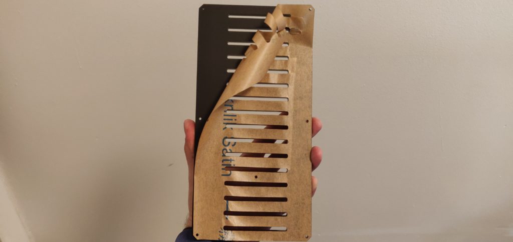 Paper covered acrylic case
