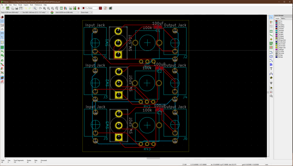 KiCad Design for Eurorack
